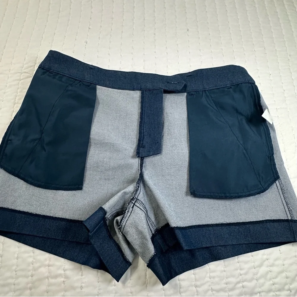 LOFT The Riviera Shorts in Refine Denim High Waist in Blue - Picture 15 of 15